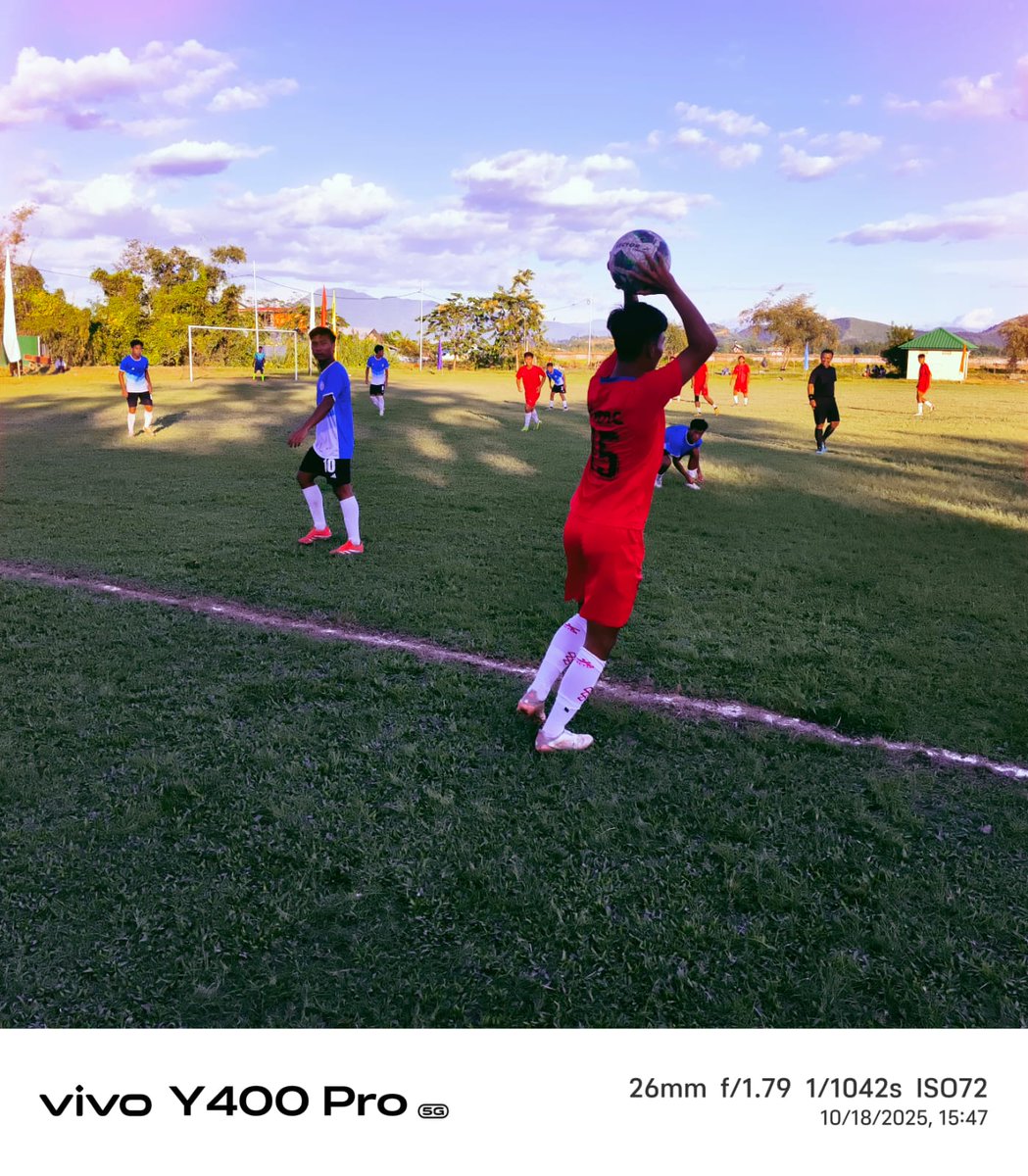 tiger69bn's tweet photo. Spirit soared high on Day 5 of the #KheloIndia Football Tournament 2025 at Malom, Imphal — organised by 69 Bn #CRPF & YDC Malom under #MNSector.
The young athletes showcased passion, discipline & unity on the field! ⚽💪
#SportsForYouth #FitIndia #Manipur https://t.co/186klQTdnX