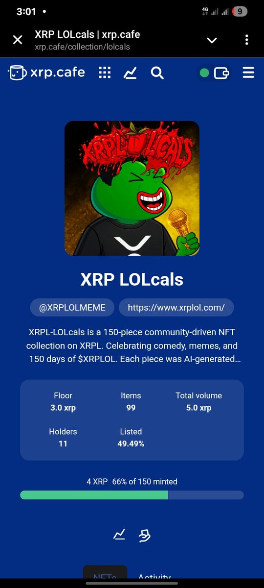 Uncbilly_II's tweet image. The $XRPLOL NFT collection is more than just digital art .. it’s the crown jewel of XRP culture, blending humor, community, and utility into a single masterpiece. A 150-PIECE 🐸💎
@XRPLOLMEME
xrp.cafe/collection/lol…
....
A THREAD 🧵🐸👇