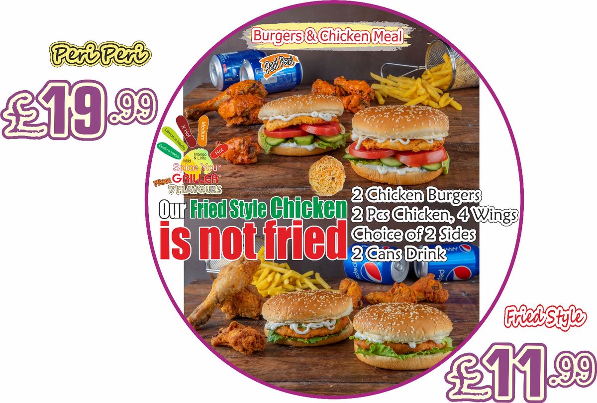 OFFICIALGRILLER's tweet photo. Burgers &amp; Chicken Meal

https://t.co/oJOjMyJT4B
https://t.co/khchWHUItY

#griller #grillo #grillergrillo #serialgriller #friedstylechicken #rolos #burgers #InstaFood #InstaFoodies #foodieuk #Foodstagram #Foodie #instauk #FoodLovers #FoodPorn #periperi #iluvit
 #healthieroptions💪🏾 https://t.co/01cUMLh25E