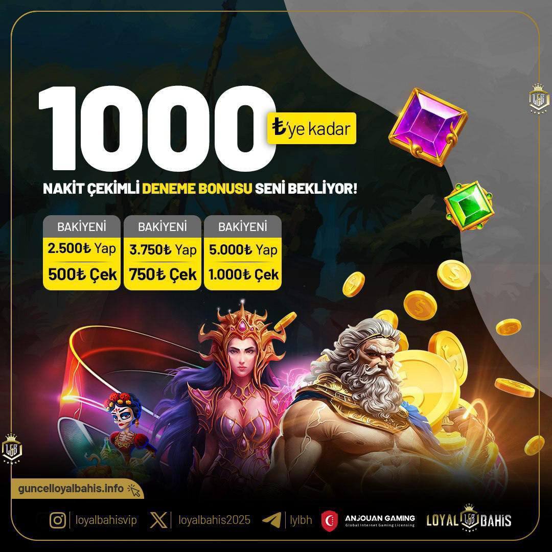 loyalbahis2025's tweet image. ⚡️Nakit Çekimli Deneme Bonusu ile 1.000₺ #KAZAN!

🔔LOYALBAHİS’e gel, nakit çekimli deneme bonusunu kap.

🎉En az 2 sosyal medya hesabımızı takip edin ve ekran
görüntüsünü canlı destek ile paylaşın.

📌guncelloyalbahis.info/social

#denemebonus #bahis #slot