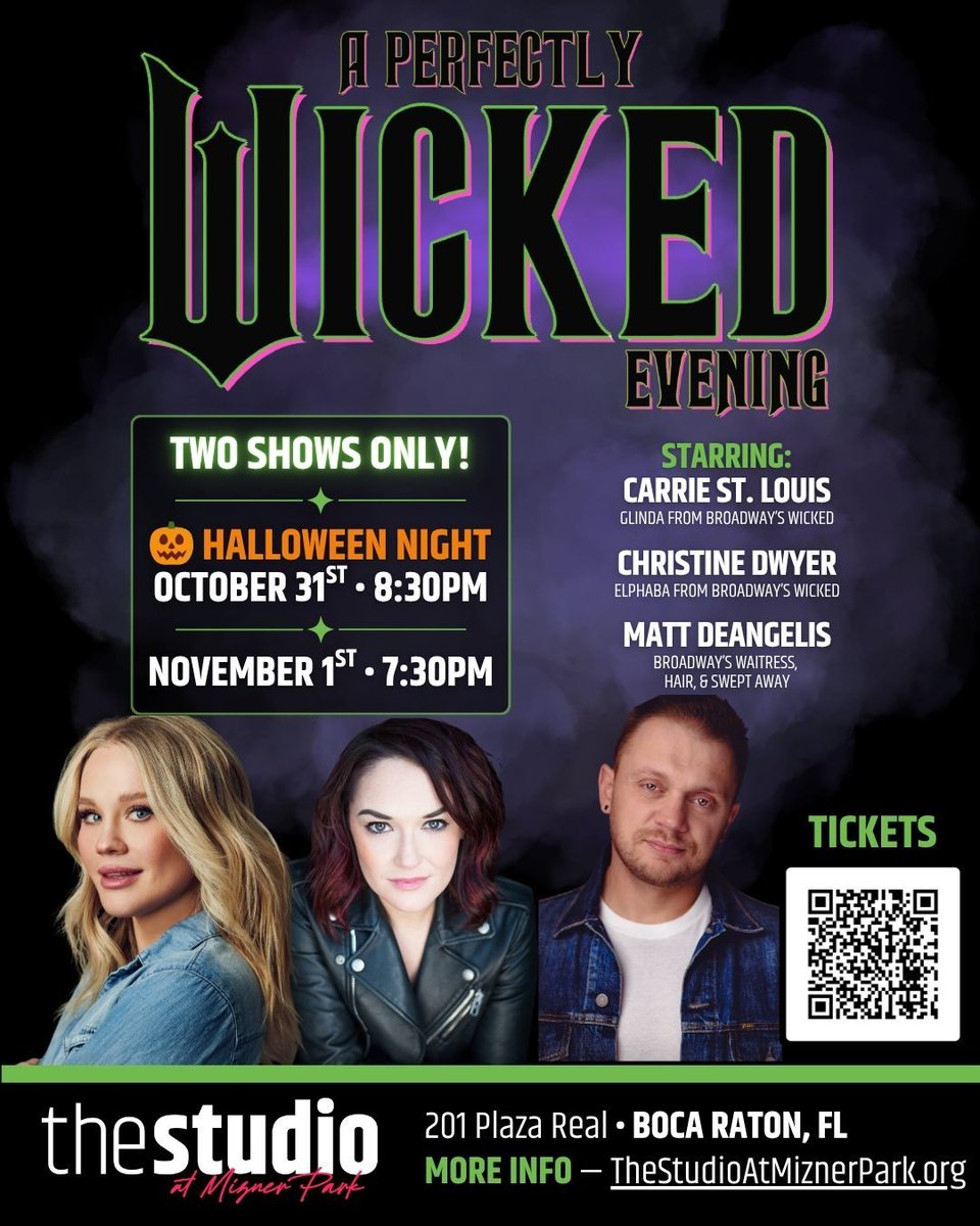 UnityDelray's tweet image. We’re so excited that Unity parent David Eck is bringing a WICKED opportunity to support Unity’s Annual Fund! 🎭✨
Catch A Perfectly Wicked Evening at The Studio at Mizner Park Oct. 31 or Nov. 1 — $10 from every ticket benefits Unity School! 💛
🎟️ ticketmaster.com/a-perfectly-wi…