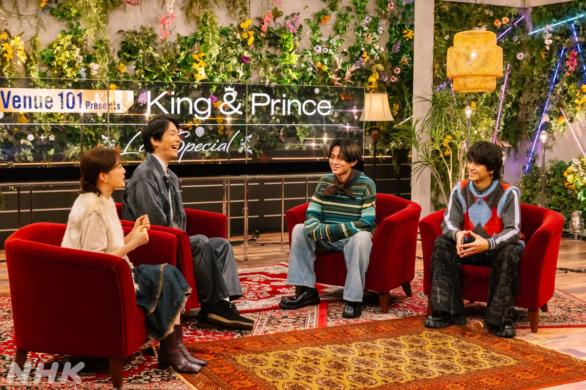 ＼NOW ONAIR／

👑Venue101 Presents #KingandPrince LIVE SPECIAL👑

King &amp; Princeが２人体制になったこと💬

２人が今届けたい音楽への想いとは❔

#濱家隆一 #生田絵梨花 が登場💚

NHK ONEで配信中👇
web.nhk/tv/an/venue101…