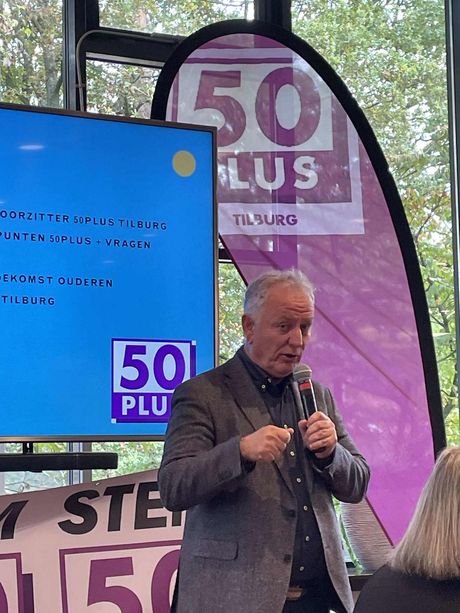 Geslaagde Meet &amp; Greet met <a href="/JanStruijs/">jan struijs</a> in Tilburg! Samen met <a href="/henk_tilborg/">Henk Van tilborg</a>  sprak hij over goede zorg, waardig pensioen en een betaalbaar leven.Stem 29 oktober op <a href="/50pluspartij/">50PLUS</a>
<a href="/50Tilburg/">50pluspartij Tilburg</a> <a href="/CvanBrenk/">Corrie van Brenk</a> <a href="/berkheuvel56/">Wilma Berkhout#50PLUS en NBP</a> <a href="/50PLUS_NH/">50PLUS Noord-Holland</a> <a href="/AnnekevdHelm/">Anneke van der Helm</a> <a href="/PSZuidHolland/">zuidholland50plus</a> <a href="/50PLUSEHV/">50PLUS Eindhoven</a> <a href="/50PlusLimburg/">50Plus Limburg</a>