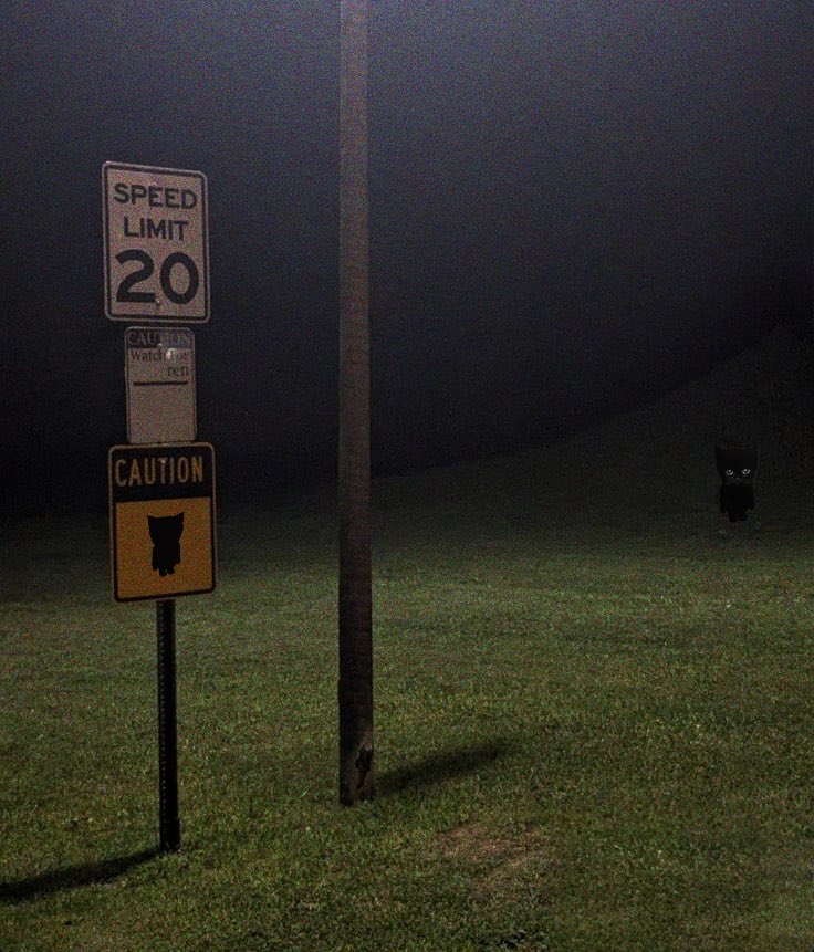 the signs were for a reason.