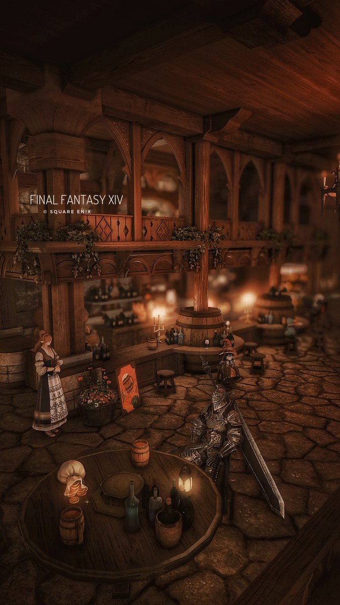 #nyan_st 
#FF14キャラ入り風景SSの会 
      『 冒険者が集う場所 』