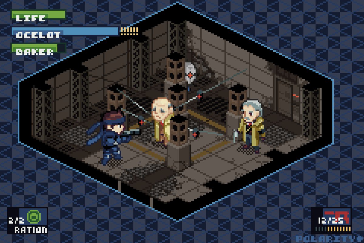 Trying out some more isometric MGS for GBA. #pixelart #MetalGearSolid  #メタルギアソリッド  #MGS