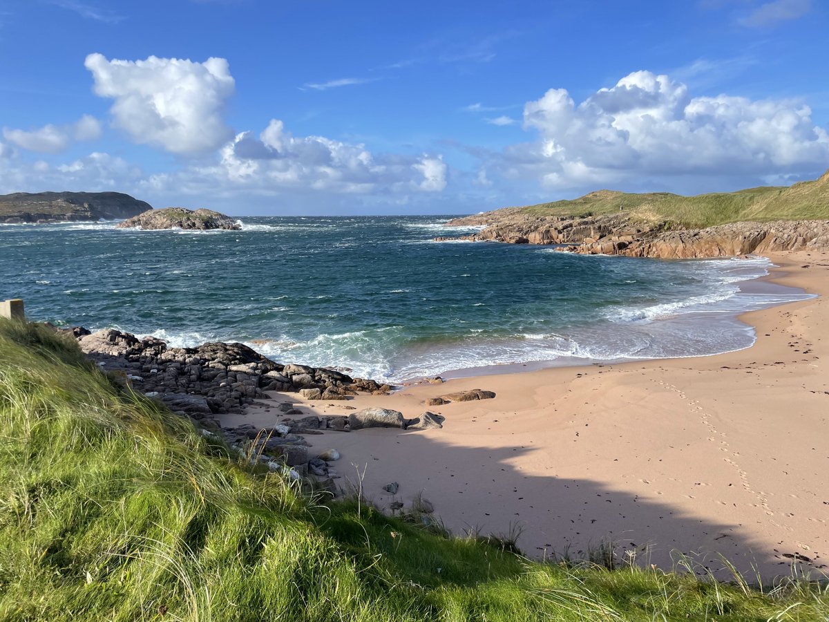 Sometimes all the best views do not have turfgrass in them. This awesome look is next to # 9 green at Cruit Island. Windy and wild but an awesome 9 hole course.