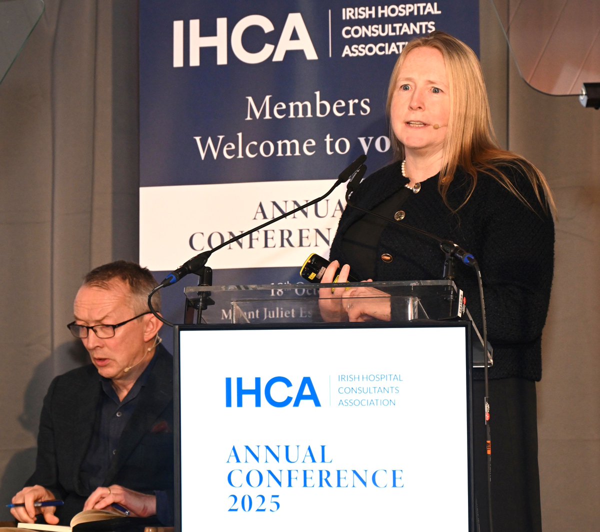 President of <a href="/RCSI_Irl/">RCSI</a> Prof Deborah McNamara <a href="/dmcsurg/">Prof Deborah McNamara</a> tells IHCA Annual Conference that clinical leaders need delegation not only of responsibility but also authority – with the resources to deliver on their roles #IHCA2025