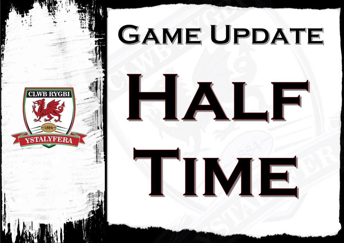 Half Time

<a href="/ystalyferarfc/">YstalyferaRFC</a> 13 (1T) - 16 1T) <a href="/AbercraveRFC/">Abercrave RFC</a>