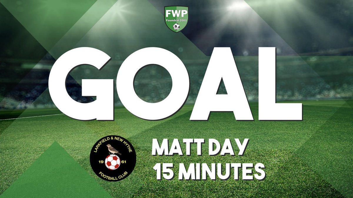 GOAL: LARKFIELD &amp; NEW HYTHE 1-0 Holmesdale - Matt Day (15')