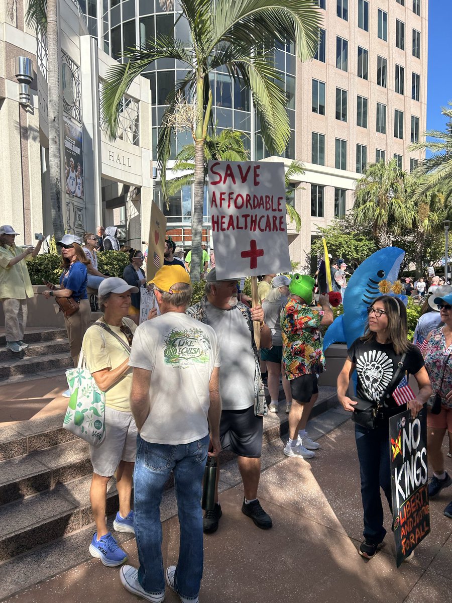 The #NoKings protests are about a lot of things to a lot of people. 

What I can do is continue to fight the medical disinformation coming from <a href="/SecKennedy/">Secretary Kennedy</a> and the massive cuts in healthcare coming from <a href="/realDonaldTrump/">Donald J. Trump</a>. <a href="/ctphealthcare/">Committee to Protect Health Care</a>