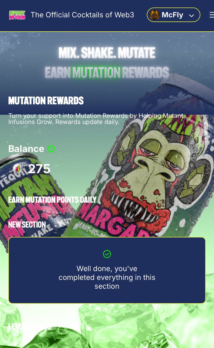 MrMcFly100's tweet image. Ready for the Alpha 🤔👇🏼
1️⃣ Join our loyalty program at loyalty.mutantinfusions.com
2️⃣ Start earning points TODAY 3️⃣
Pre-order drinks when they drop
4️⃣ Watch your points convert to tokens
5️⃣ Become part of Mutant Infusion history
Early supporters win.
Are you in? 🧬