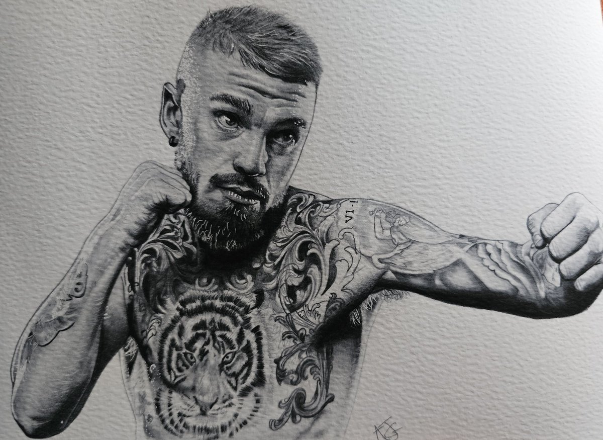 New drawing iv finished of <a href="/lewiscrocker1/">Lewis Crocker</a> IBF welterweight champion #boxing #art #artist #artistontwitter #graphite #graphitedrawing