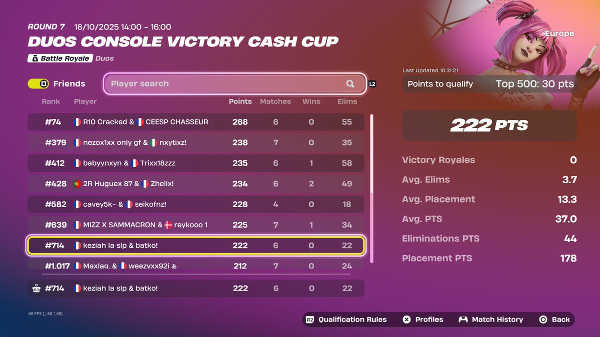 BatkoFN's tweet image. most unlucky x2 this week w/@zAmethyst_fn