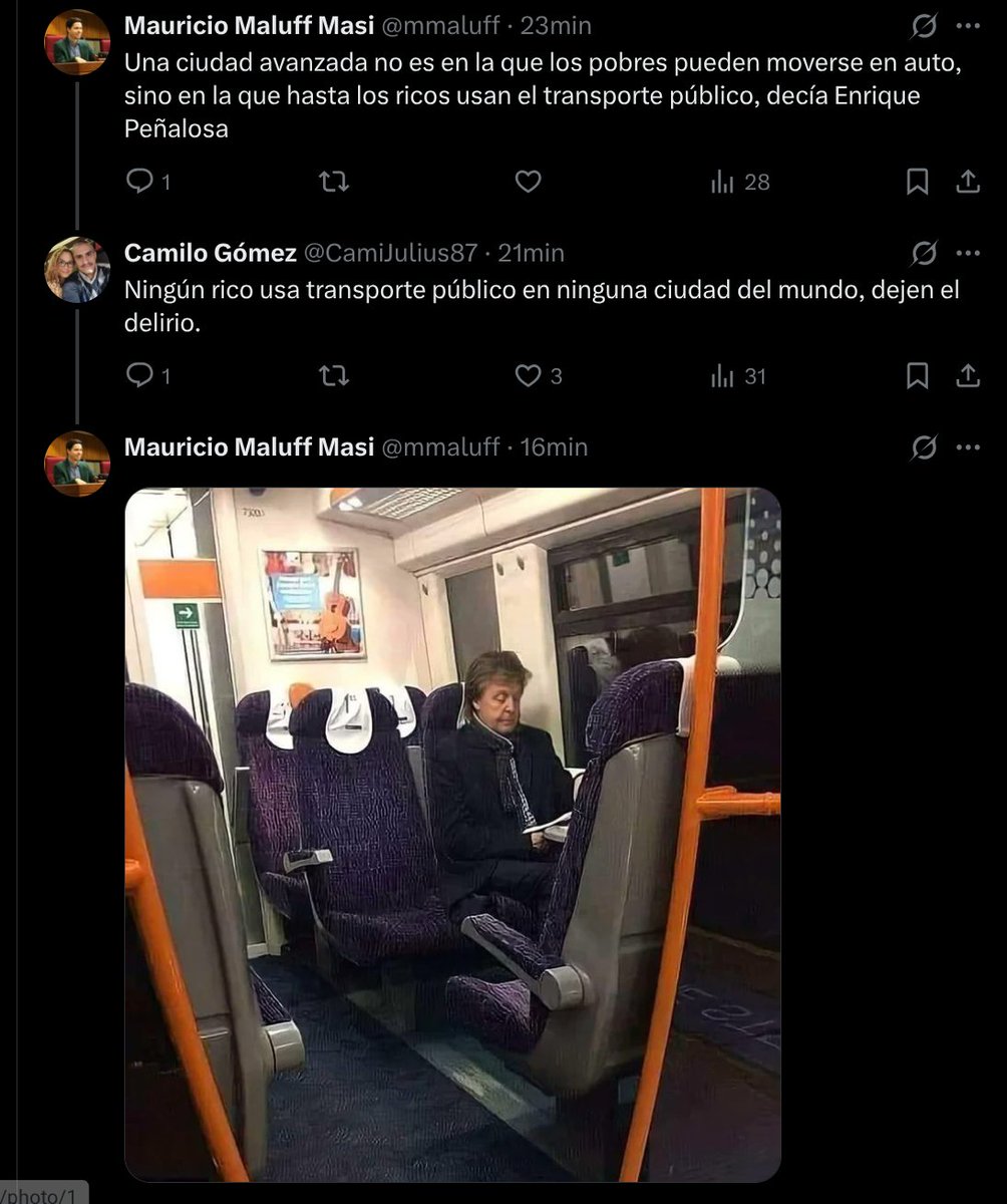 mmaluff's tweet image. Estamos tan mal que no somos siquiera capaces de imaginar un buen sistema de transporte público que todos quieran usar