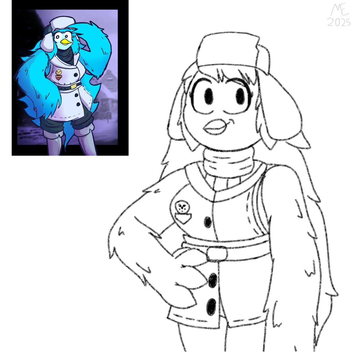 roscoedwcyt's tweet image. I was bored so I did a quick sketch of @keanechiii1857's Hardtale Martlet cuz I like her design...... ๐๐
