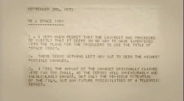 2001_italia's tweet photo. Did you know that #stanleykubrick sued the producers of Space: 1999? And that, intriguely, one reason was a possible TV series based on #2001aspaceodyssey? 1/2 https://t.co/ZC0zWbPnPm