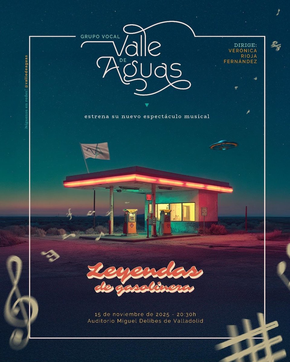 MariXula25's tweet photo. Estreno del nuevo espectáculo musical del grupo vocal @valledeaguas el 15 de Noviembre @CyLEsVida @valladolid #musica #acapella #corofemenino #AuditorioMiguelDelibes #leyendasdegasolinera https://t.co/iNHq8XiG6r