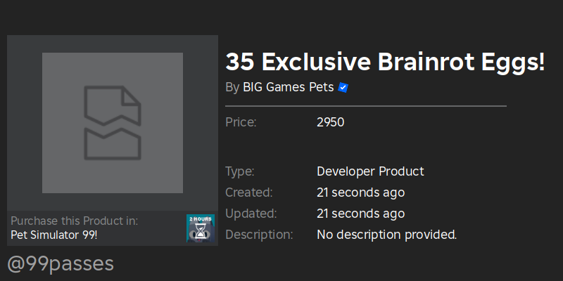 Pet Simulator Gamepass Alerts tweet media