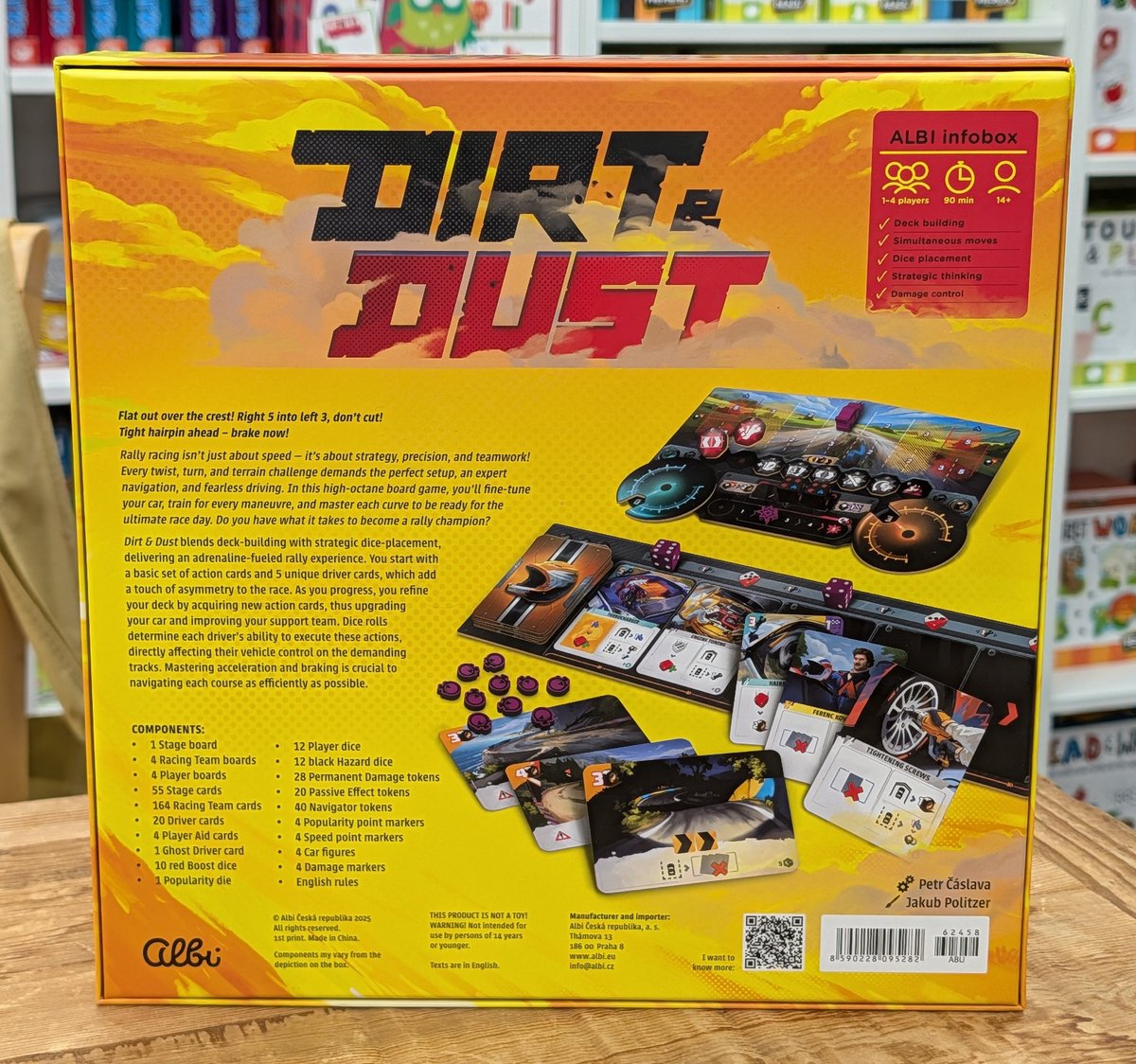 drewstees's tweet image. 🎲 Stop by Toys on the Square in Hummelstown, PA for a demo of Dirt &amp;amp; Dust, running today from 10am-3pm! 🎲 This game blends deck building with strategic dice placement, while perfectly capturing a rally race theme! 🏁

@AresGamesSrl
@toysonthesquare
@DexEnvoy