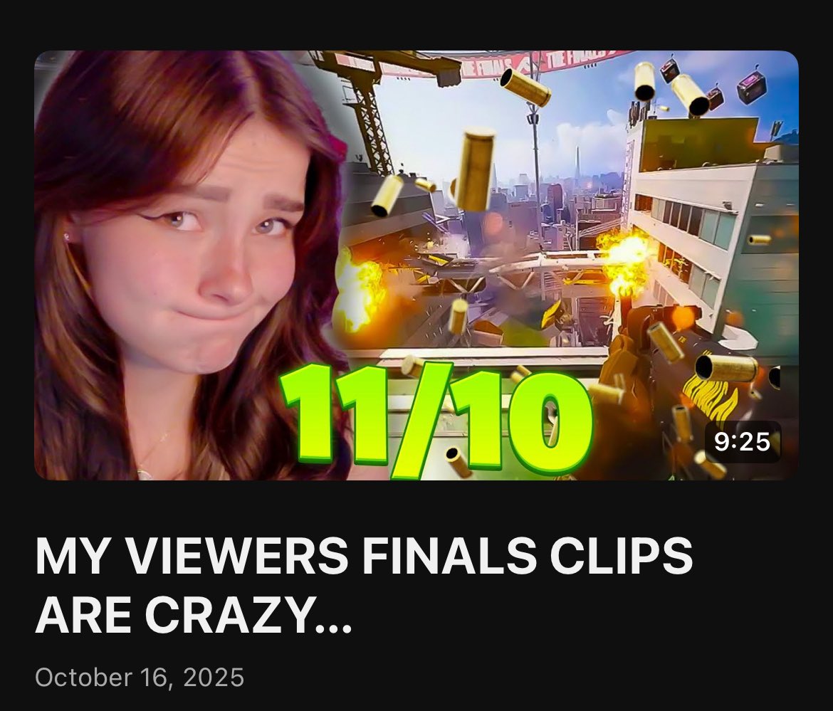 MY VIEWERS FINALS CLIPS ARE CRAZY....
🔗 youtu.be/zszLv8Ra8kU