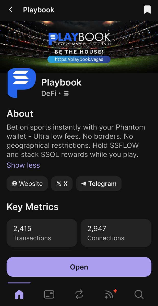 <a href="/bitcoinarchive/"></a> The sports betting world is moving on-chain, and $SFLOW is leading the way.
With Playbook, you can bet in seconds, skip the KYC, and still earn SOL from others playing.
It’s simple, transparent, and rewarding.