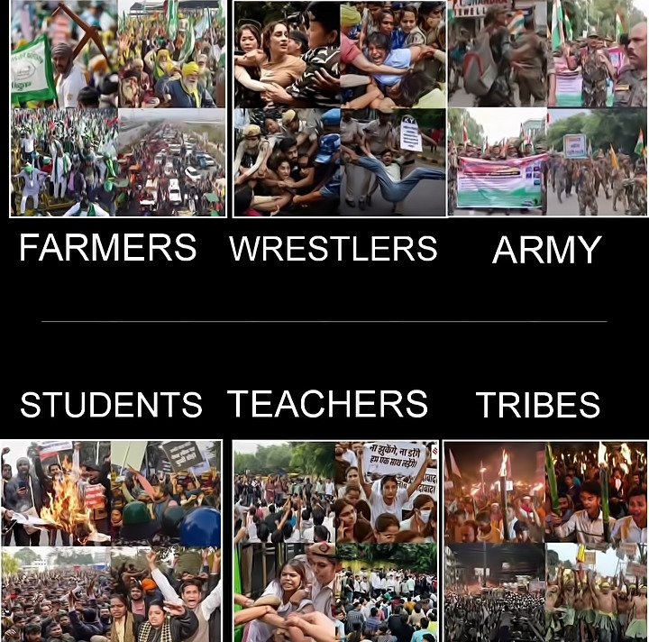 When the Real Heroes of the Nation take to Protests, it's Proof that the Fake One should Return to his Tea Stall in Vadnagar.