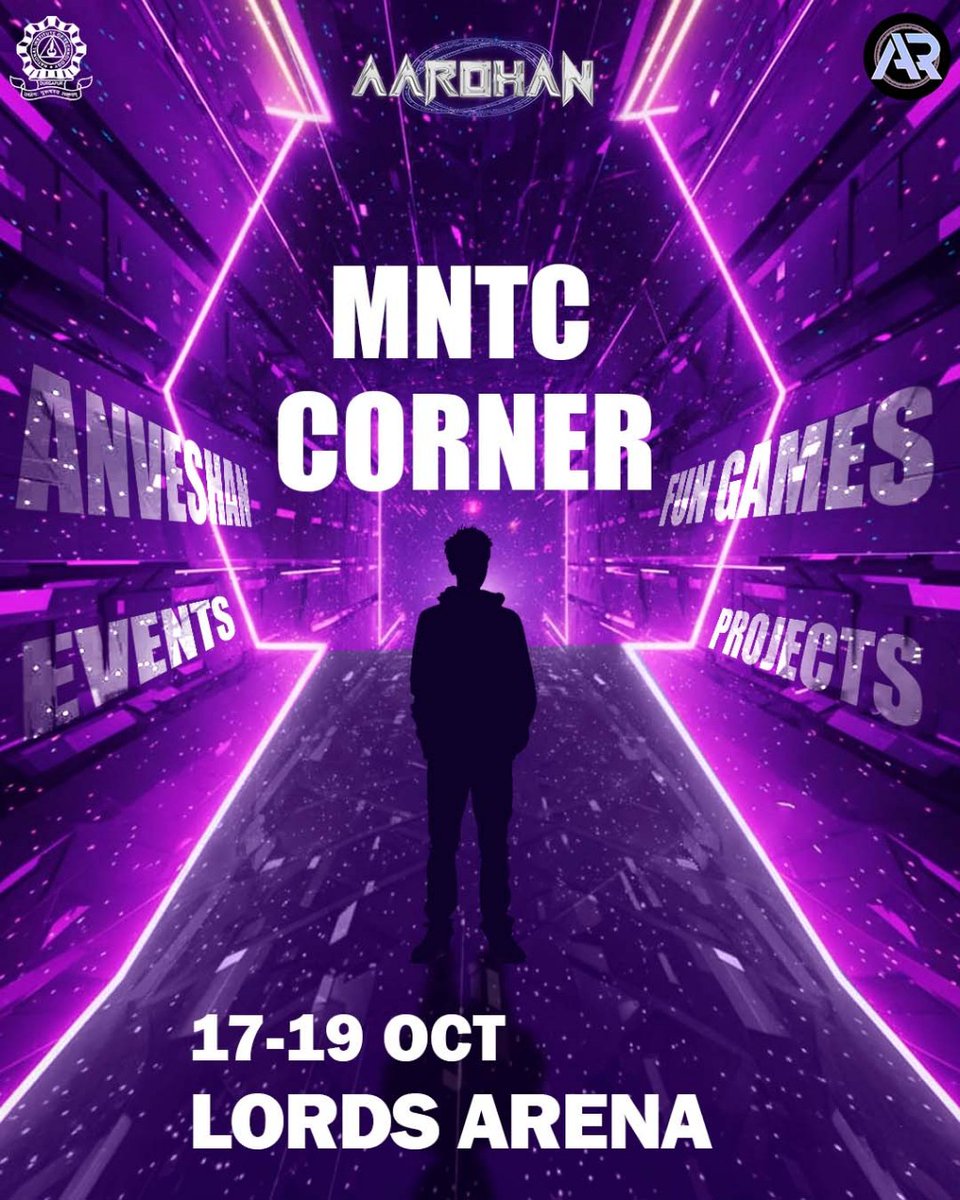 aarohan_nitdgp's tweet image. Dive into the MNTC Corner — where logic, laughter, and fun collide! 💡🎯
Puzzles, challenges, and surprises await. Think fast, play smart, rule the corner! 👑

#Aarohan2025 #MNTC #FunWithLogic