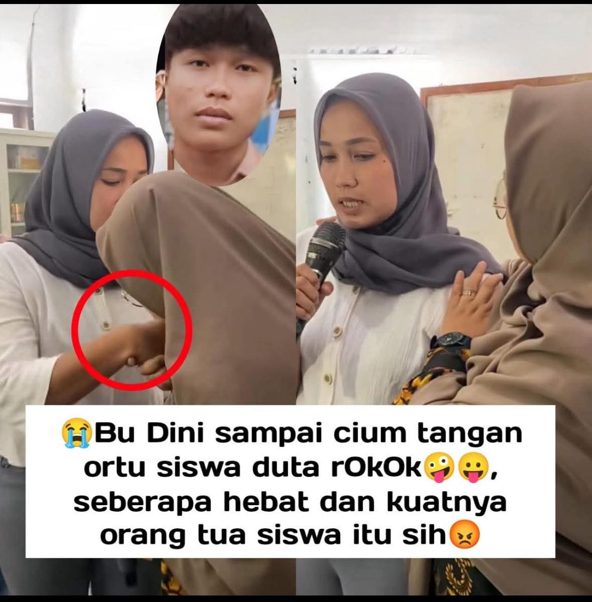Bu Dini itu orang hebat, Merendah bukan berarti rendah, tapi tanda hati yang benar-benar tinggi✨
Aksi kepala sekolah SMKN 1 Cimarga yang dengan tulus mencium tangan orang tua murid ini bikin netizen terharu dan salut 🙏❤️”

#SMKN1Cimarga #KepalaSekolahHebat #KerendahanHati