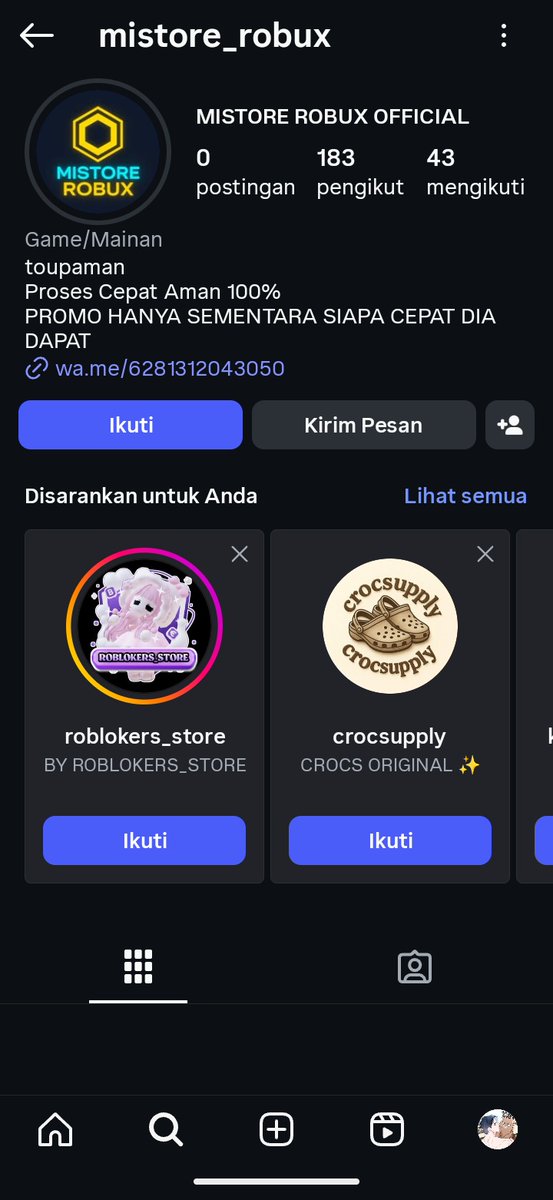 mightdusth's tweet photo. Scan qr si penipu, 0813-1204-3050 nomor wa ny, sama ig nya ya gais https://t.co/zaOIVWEJ06