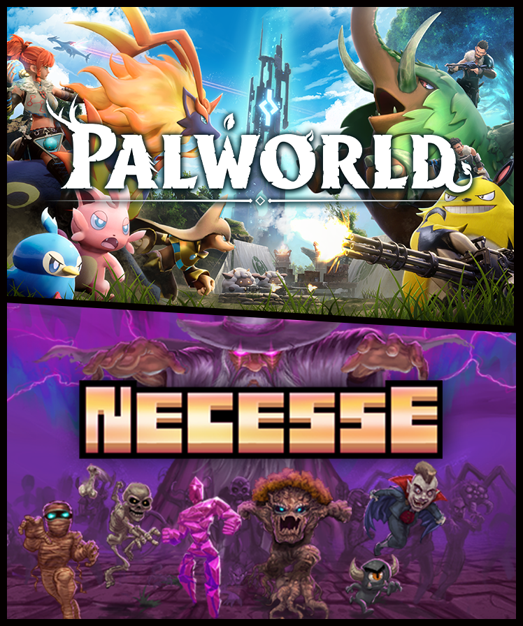 NecesseGame's tweet image. The Necesse 1.0 launch is popping off with 20K concurrent players and still rising!

If you haven't picked up our game yet, then I'd check out some of the juicy bundles we got going with our friends over at Palworld and Core Keeper!

..and we're on 50% sale right now as well 😉