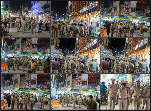 balrampurpolice's tweet image. #BalrampurPolice
आगामी त्योहारों के दृष्टिगत #AddlSP द्वारा जनपद के प्रमुख बाजारों, शराफा गलियों एवं संवेदनशील स्थानों का किया गया भ्रमण।
इस दौरान सुरक्षा व्यवस्था, यातायात एवं भीड़ नियंत्रण की स्थिति का जायजा लेकर पुलिस बल को सतर्कता व चौकसी बनाए रखने के निर्देश दिए गए।
#COCity