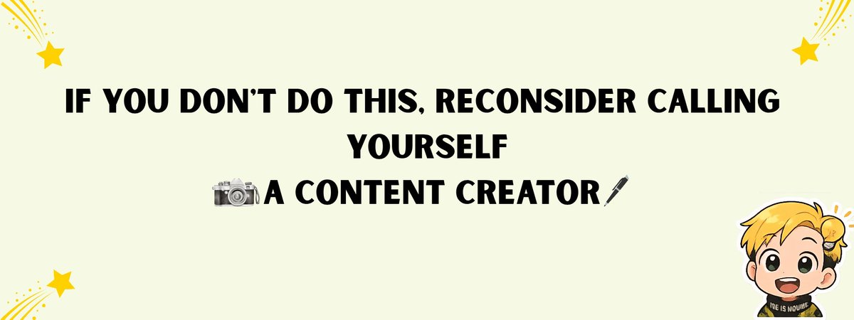 Joew3b's tweet image. Every Creator Needs to Hear This

We have over 150,000 Web3 content creators.

Yet,only a few thousand are truly recognized as creators.

If you&apos;ve been creating content but lack these attributes, it’s time to put in that work:

➠ Bio
Your bio should instantly  tell people what…