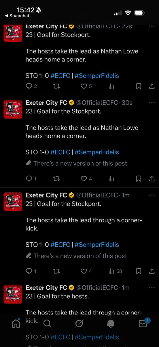 Might’ve been a goal for Stockport