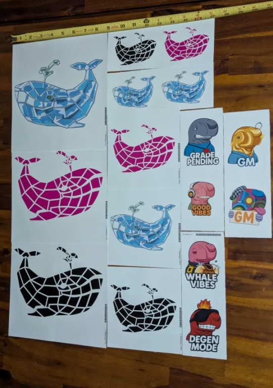 Do you need some (IRL) stickers?

We've got you covered. Visit our Redbubble shop (link below) to find some Secret Society of Whales stickers for purchase.

If you don't see anything you like, let us know and we'll see about getting more designs added.