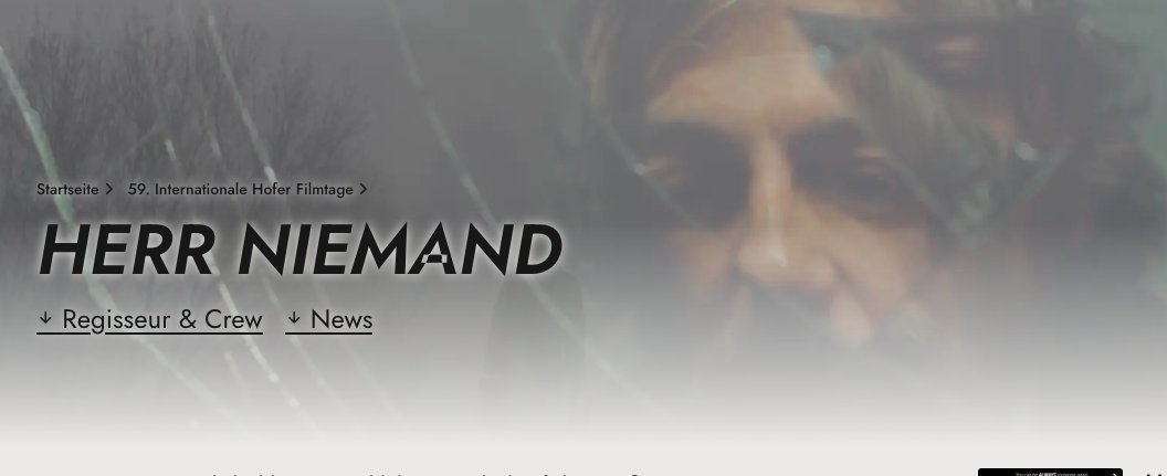 #MrNADIE (<a href="/PariaThemovie/">MrNadie-themovie</a> ) a <a href="/hoferfilmtage/">hofer filmtage</a> IFF 59th official section!, 21 a 26 oct, con <a href="/buttibuttibutti/">M.A. Calvo Buttini</a> , DANKE!