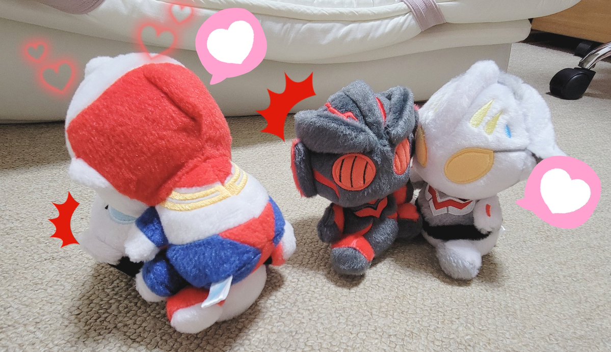 ｢うーん…やっぱ警戒してるか…｣
ﾃｨｶﾞ:ｲｰｳﾞｨﾙー!!!❤️
ｲｰｳﾞｨﾙ:ぎゃあ!?
｢え、ﾃｨｶﾞ!?ｲｰｳﾞｨﾙ潰れてるよ!?｣
ﾈｸｻｽ:ｻﾞｷﾞ!❤️
ｻﾞｷﾞ:げっ!?ノア!?
ﾈｸｻｽ:ノア違う!ﾈｸｻｽ!
｢頼むから喧嘩しないでね!?｣

#M78ふわふわが集まるタグ 
#ふわふわといっしょ