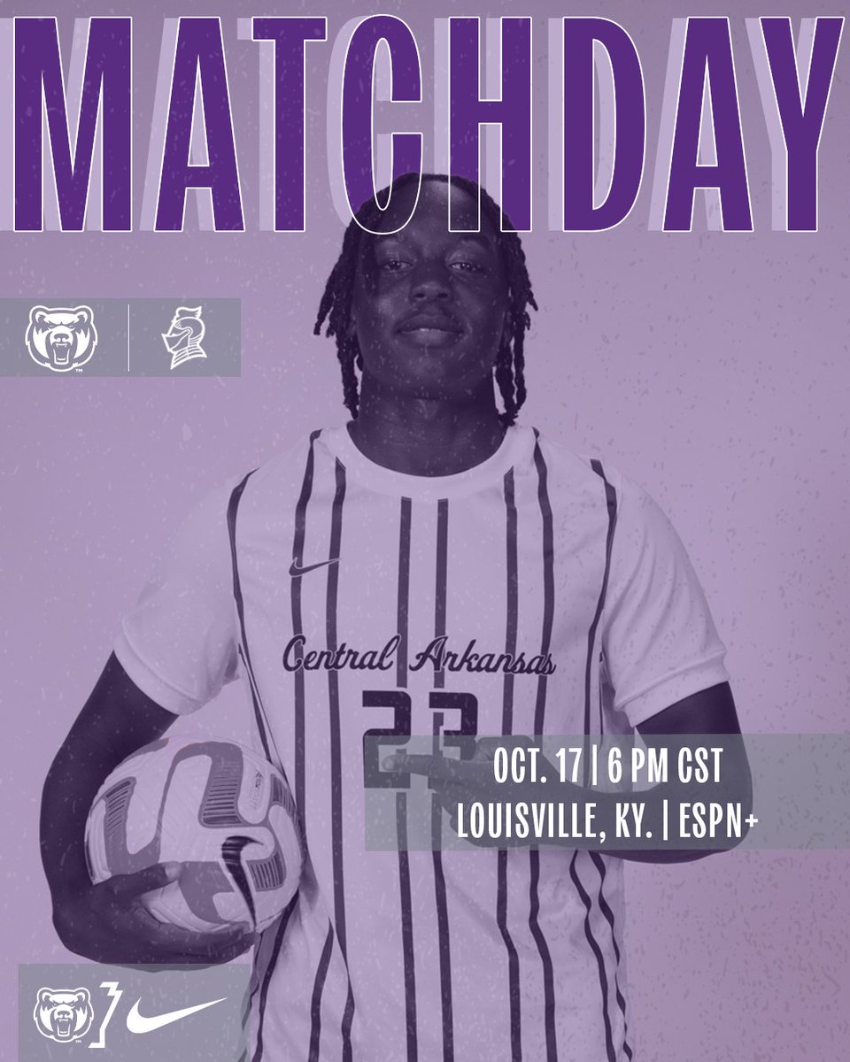 ucamenssoccer's tweet image. We've got a great match on deck today. We're at Bellarmine, going to war with the Knights at 6 PM CT!

🆚- Bellarmine
📍- Louisville, Ky.
📺- bit.ly/4qivnpO
📊- bit.ly/4nYt2is

#BearClawsUp