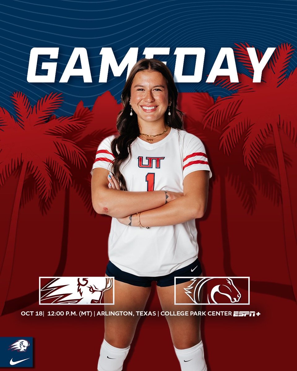 GAME DAY‼️

🆚 UT Arlington
⏰ 12 PM
📍 Arlington, TX
🏟️ College Park Center
📺 shorturl.at/3YNwe
📈 shorturl.at/s52J7

#UtahTechBlazers | #WACvb