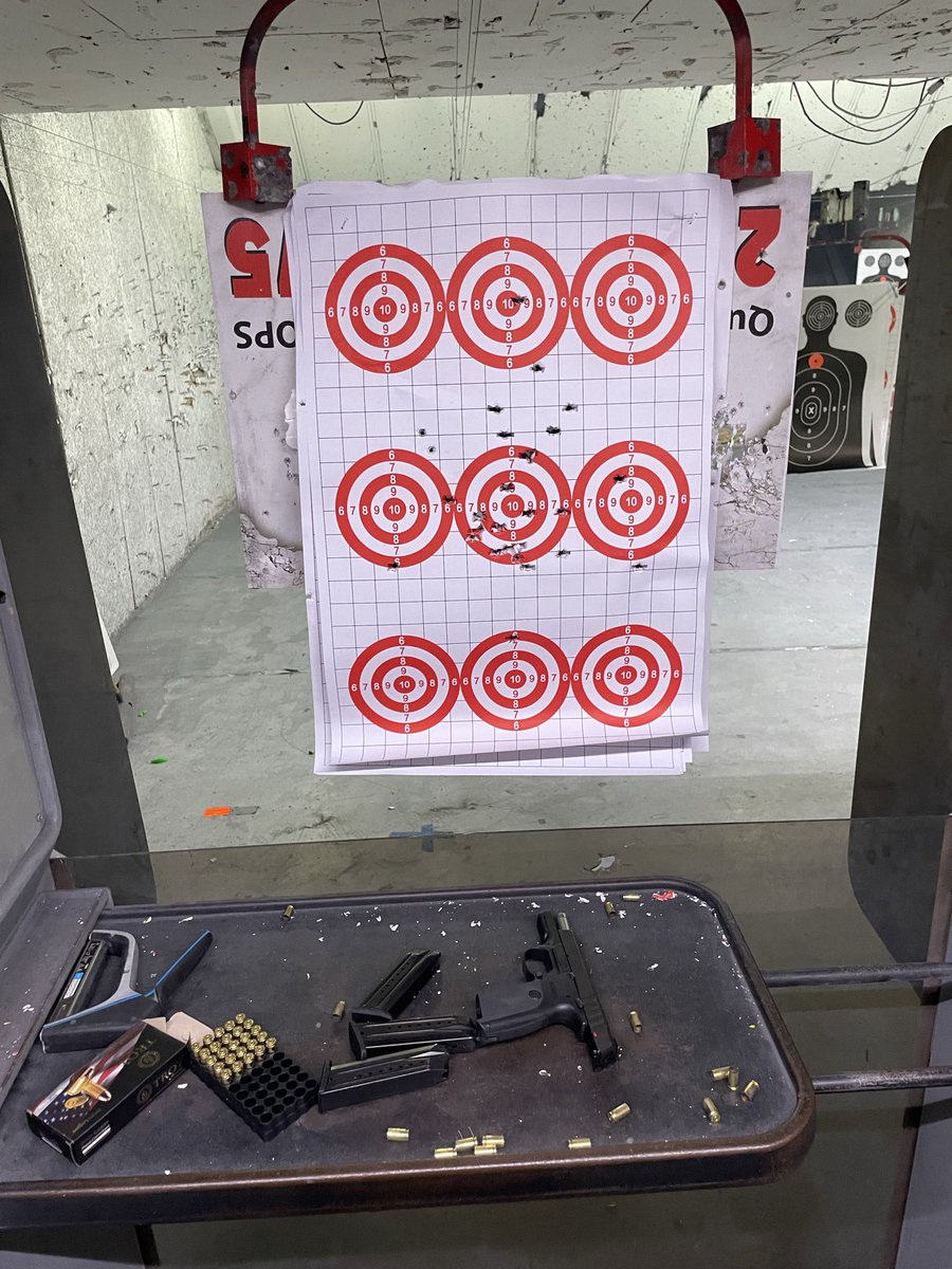 Back at the range. As you can see, I need to practice more 😂😅

#2A #guns