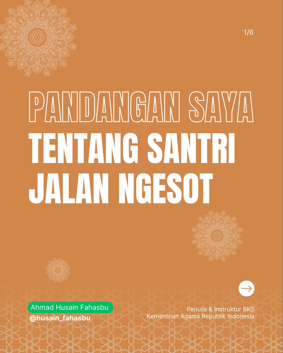 husain_fahasbu's tweet image. Pandangan saya soal santri ngesot (utas).