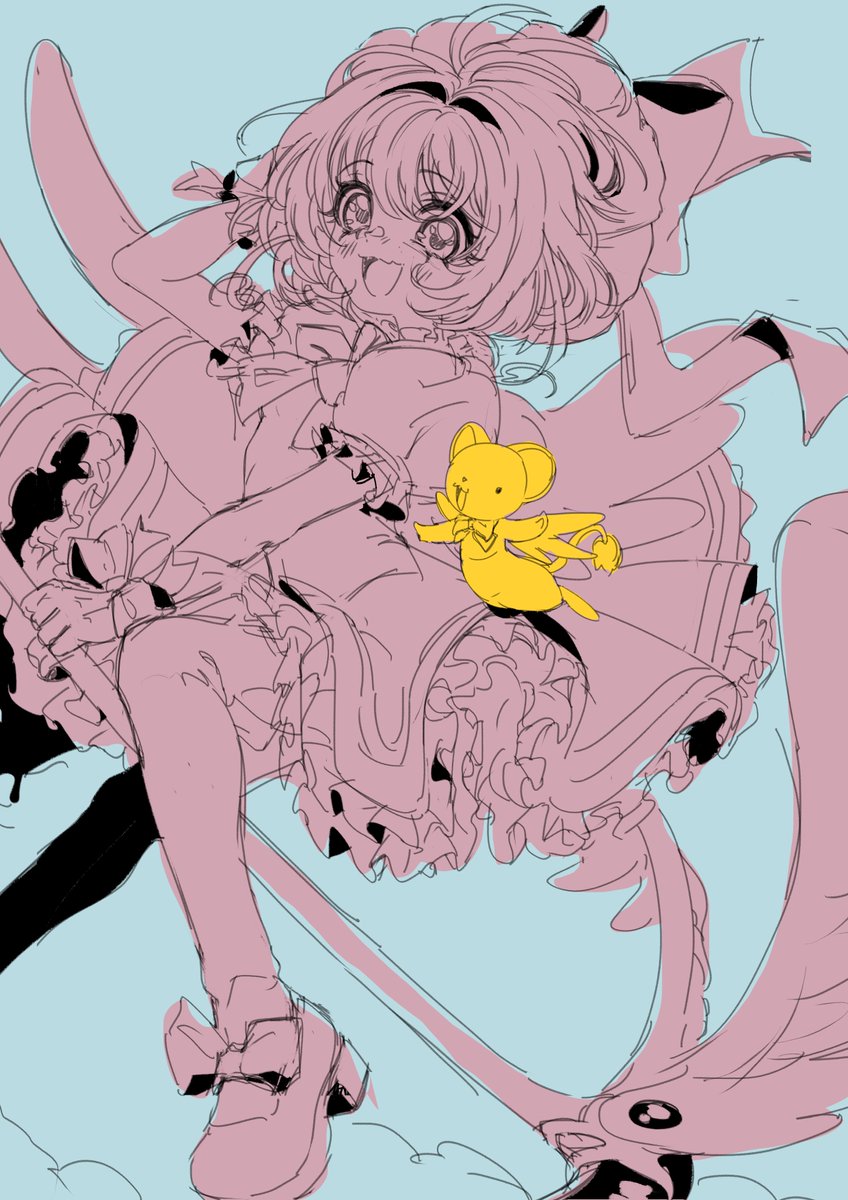 ¡Nueva ilustración de Sakura volando con Kero! 💖✨ 
Me esforcé mucho con las luces y los efectos, pero valió totalmente la pena 😭🌸

#CardcaptorSakura #SakuraKinomoto #KeroChan #Fanart #AnimeArt #MagicalGirl #DigitalArt #AnimeIllustration