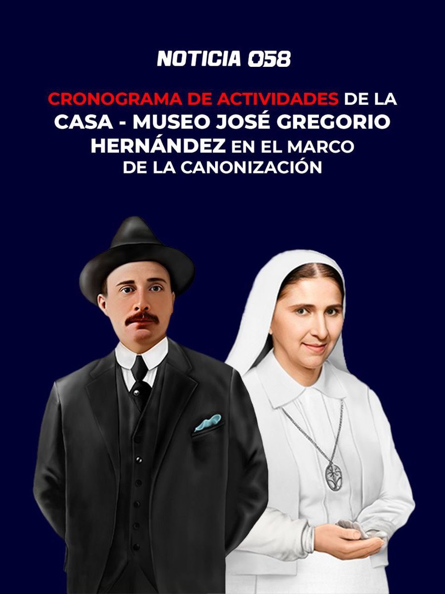 YairHer1997's tweet image. 🇻🇪 || La Casa - Museo José Gregorio Hernández ofrece un cronograma especial de actividades en honor a la canonización del "Médico de los Pobres" y la hermana Carmen Rendiles. 🕊️ Esta #programación busca honrar el legado de “Goyito" y ofrecer a los visitantes una experiencia…