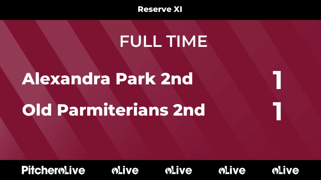 FULL TIME: Alexandra Park 2nd 1 - 1 Old Parmiterians 2nd
#ALEOLD #Pitchero
oldparmiteriansfc.co.uk/teams/237882/m…