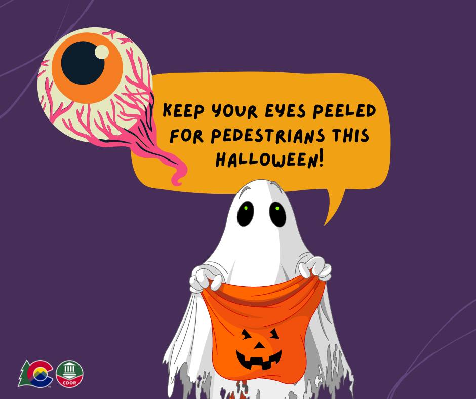 Don't let your night end with a fright. Slow down in neighborhoods and watch for little monsters and wildlife ghosts darting across the street. #HalloweenSafety #CommunitySafety #CODMV