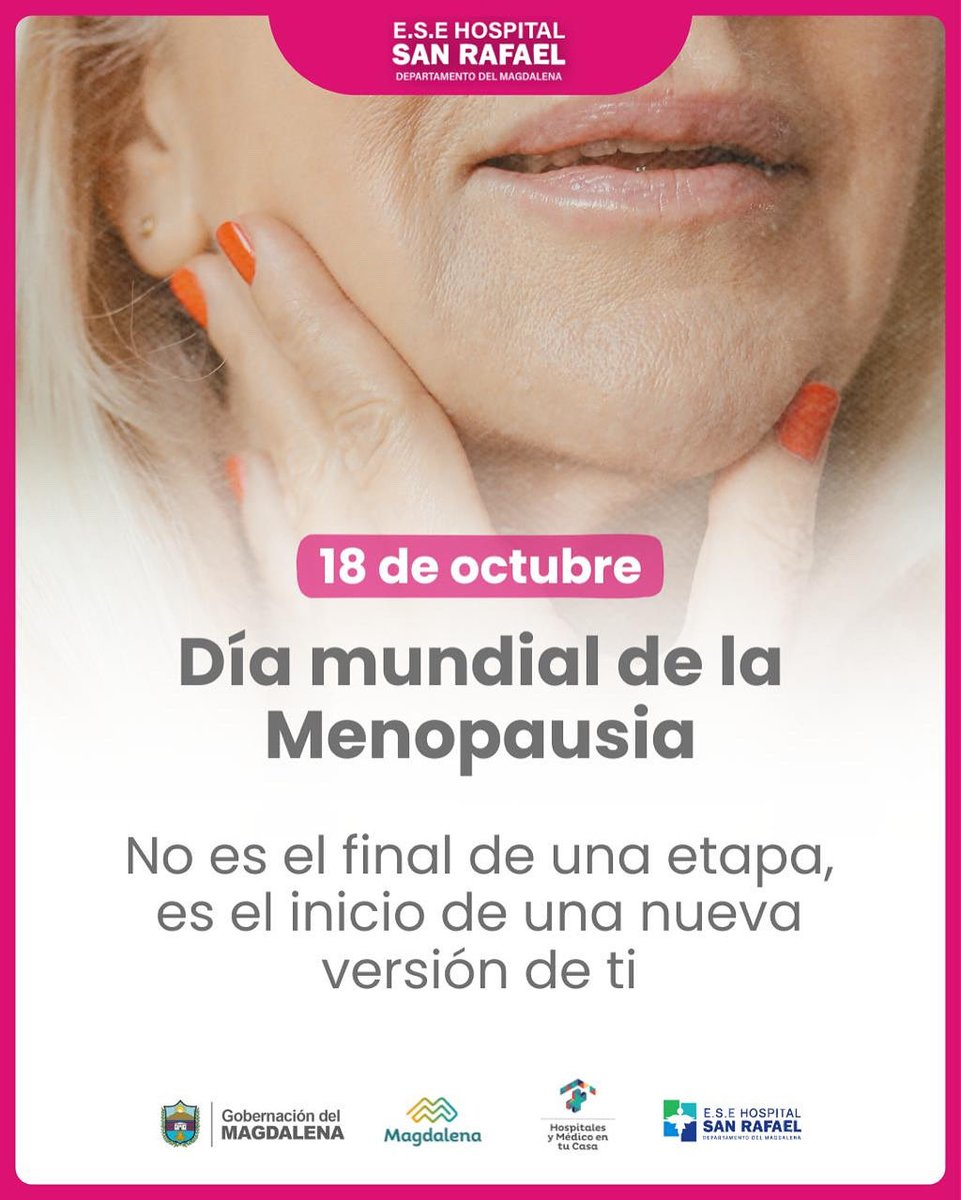 ESESANRAFAEL's tweet photo. ¡Hoy es el día mundial de la menopausia! 💜 Cada etapa de la vida merece cuidado, acompañamiento y comprensión. La menopausia es parte natural de ser mujer. 

📌 Infórmate, cuídate y vive este cambio con bienestar en el Hospital San Rafael. https://t.co/HFkGGIh9Ae