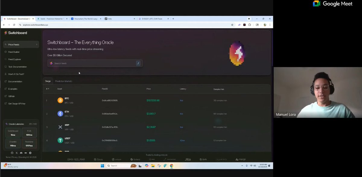 SajiBhai011's tweet image. Session 2 #Toolapalooza25
A preview of the fastest, most customisable and only permissionless oracle protocol out there @switchboardxyz  by @DoctorBlocks ⚡️