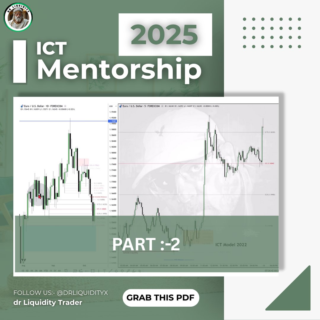 ICT 2025 MENTORSHIP NOTES
PART 2 𝙋𝘿𝙁

Like + Repost + Bookmark

Comment "PART 2" to receive the pdf link
(𝙈𝙪𝙨𝙩 𝙗𝙚 𝙛𝙤𝙡𝙡𝙤𝙬𝙞𝙣𝙜 𝙢𝙚 𝙨𝙤 𝙄 𝙘𝙖𝙣 𝘿𝙈)

bento.me/drliquidityx