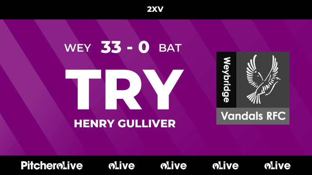 41': Henry Gulliver scores for Weybridge Vandals 2nd XV 🙌
#WEYBAT #Pitchero
weybridgevandals.co.uk/teams/14183/ma…