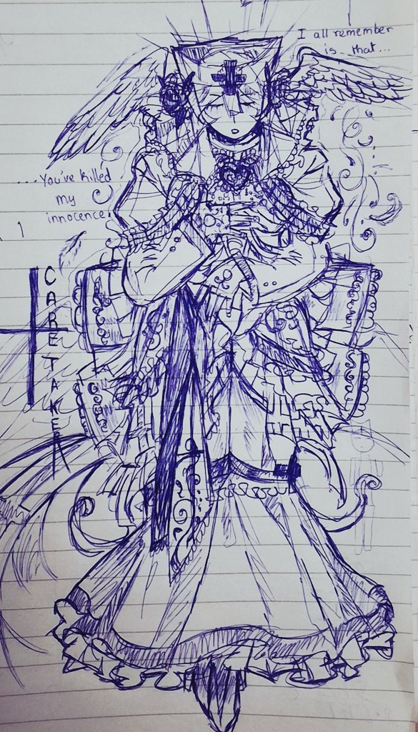 Caretaker from die of death doodle. Ok?